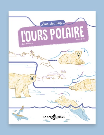 Suis du doigt l'ours polaire